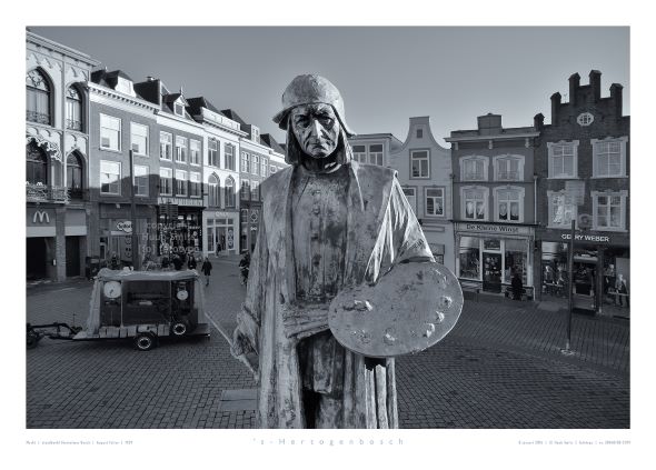 Poster Uit Serie S Hertogenbosch In Beeld Standbeeld Jeroen Bosch Boel Bazaar